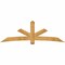 Ekena Millwork Alberta Rough Sawn Timber Gable Bracket, Western Red Cedar, 96"W x 32"H x 4"D x 6"F, 8/12 Pitch GBW096X32X0406ALB00RWR - alternate 1
